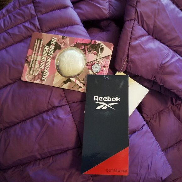 Reebok Hooded Puffer Jacket with Glacier Shield Insulation - Picture 8 of 10